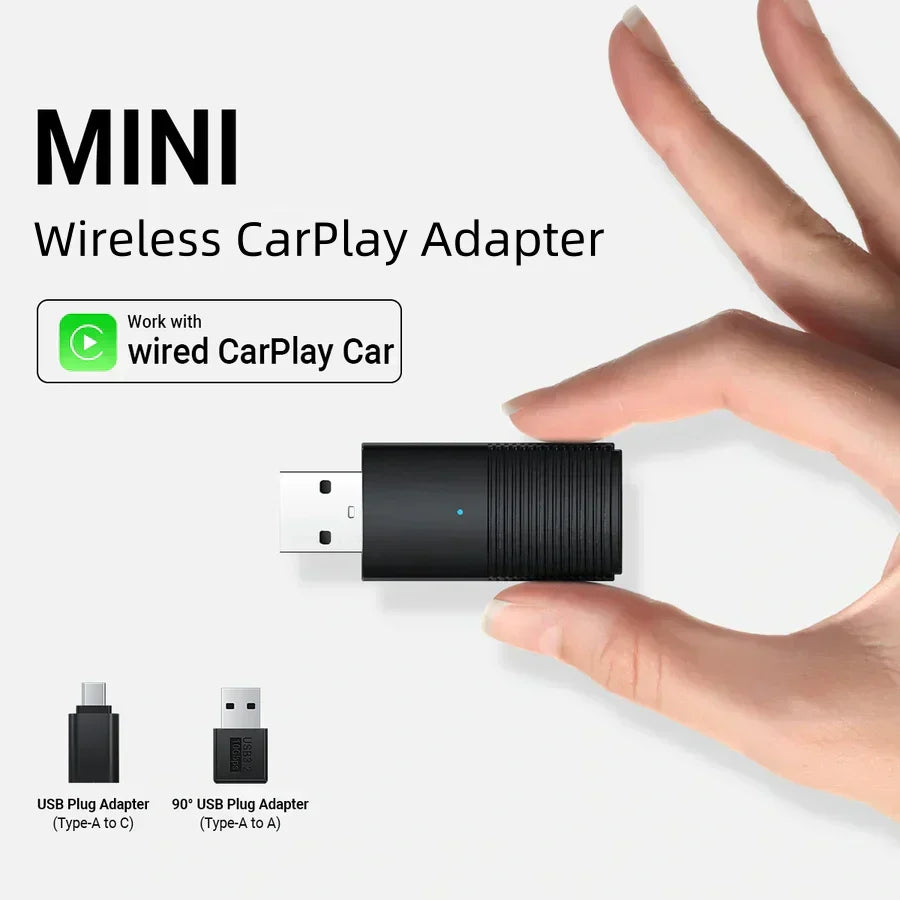 Mini Trådlös CarPlay/Android Auto Adapter