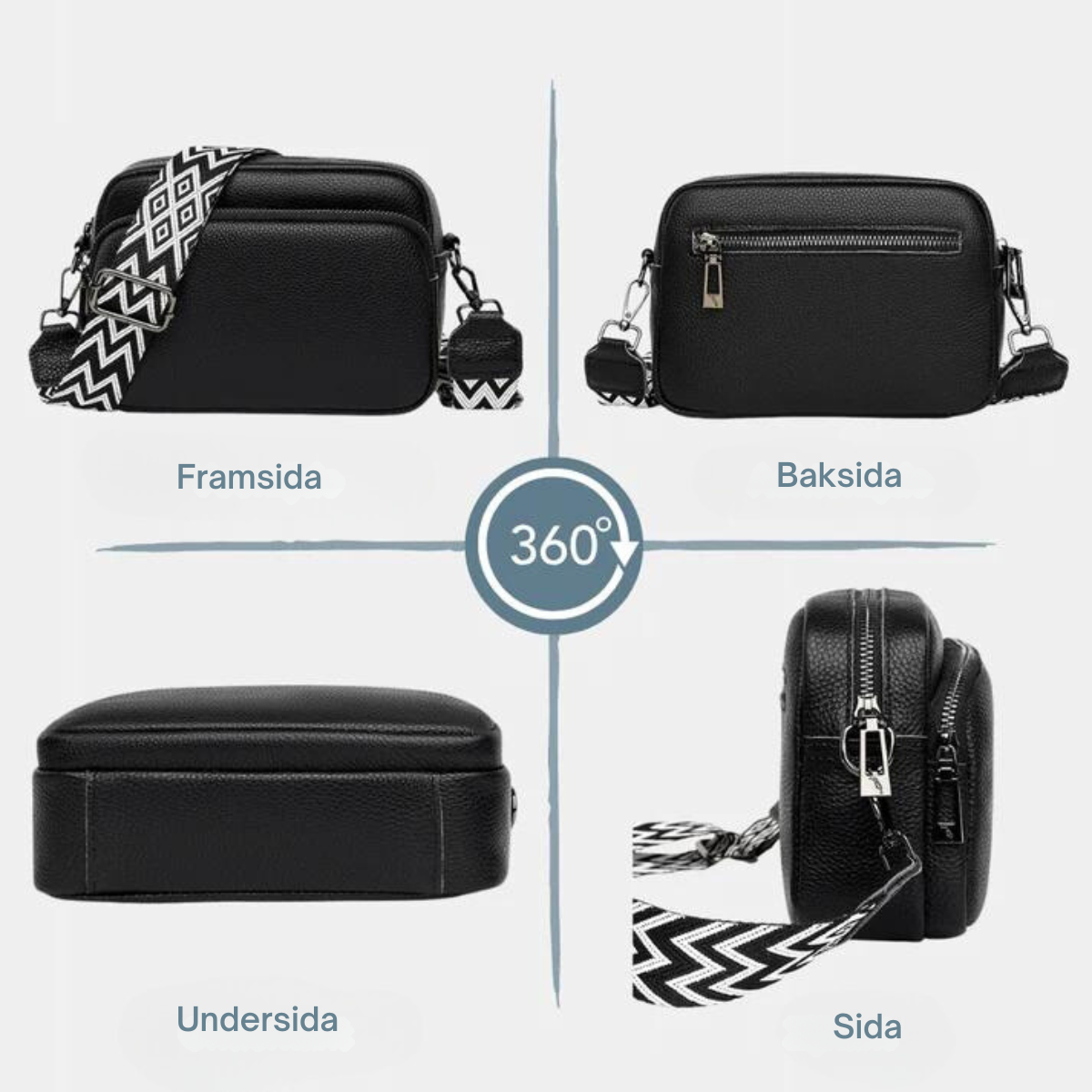 LuxeBag – Läder Crossbody-väska