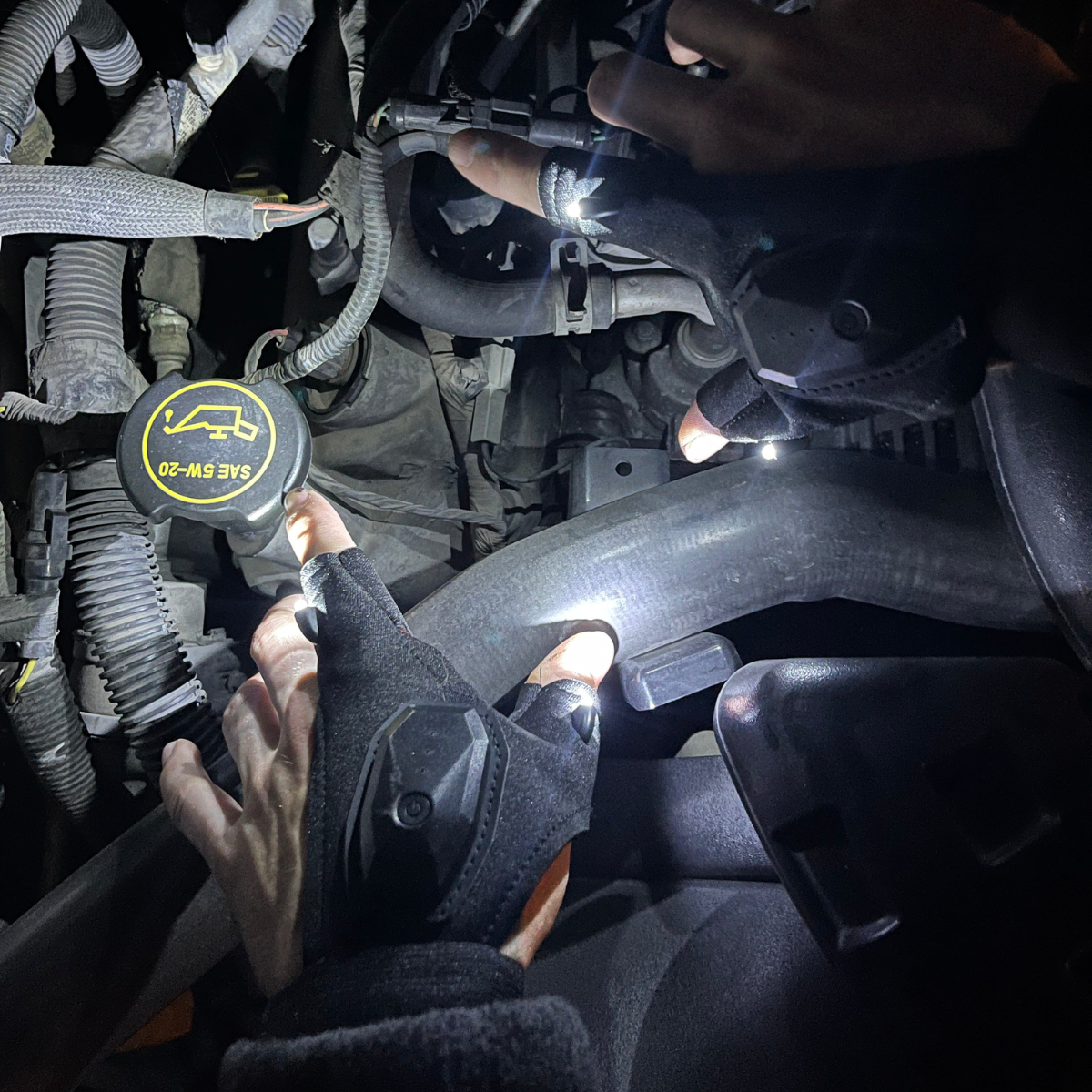 LEDGrips Arbets Handskar