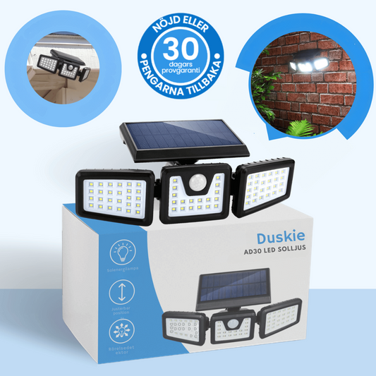 AD30 – LED-lampa med solenergi