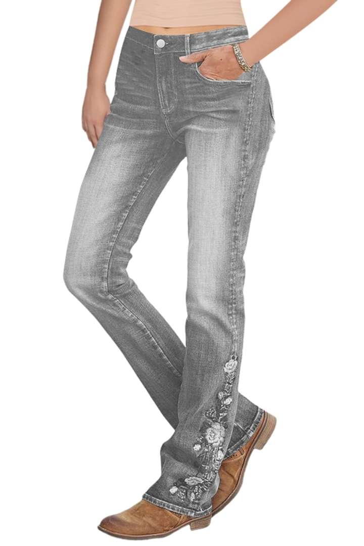 Flamingo – Blommiga Denimbyxor