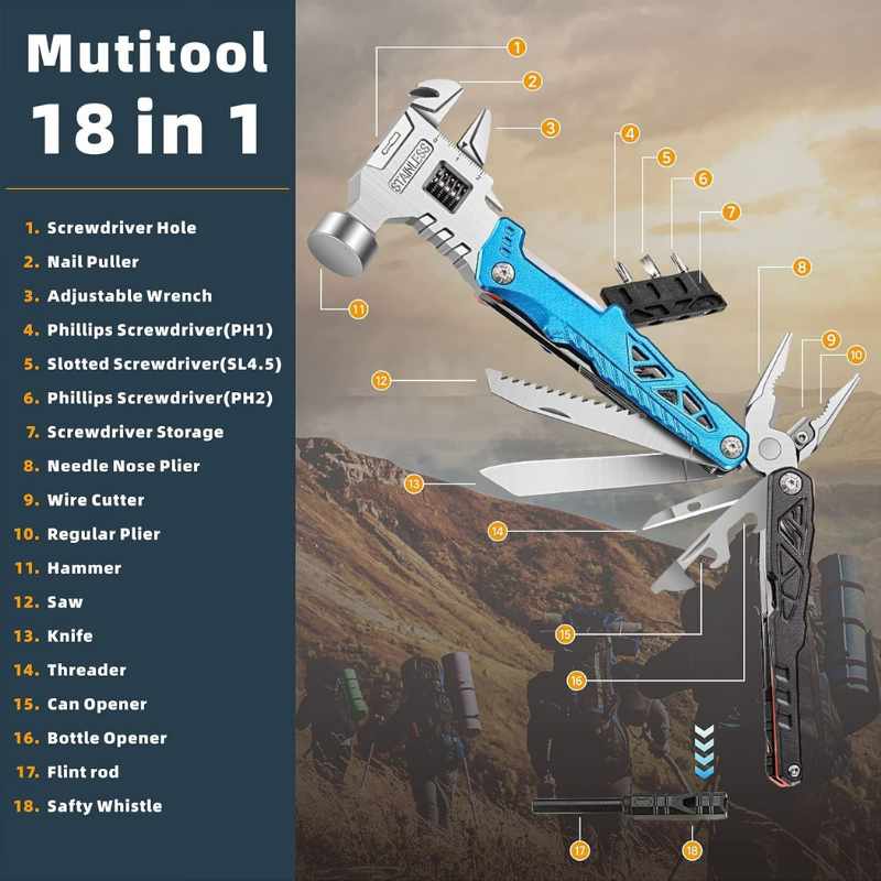ToolMate - 18-i-1 Multiverktyg