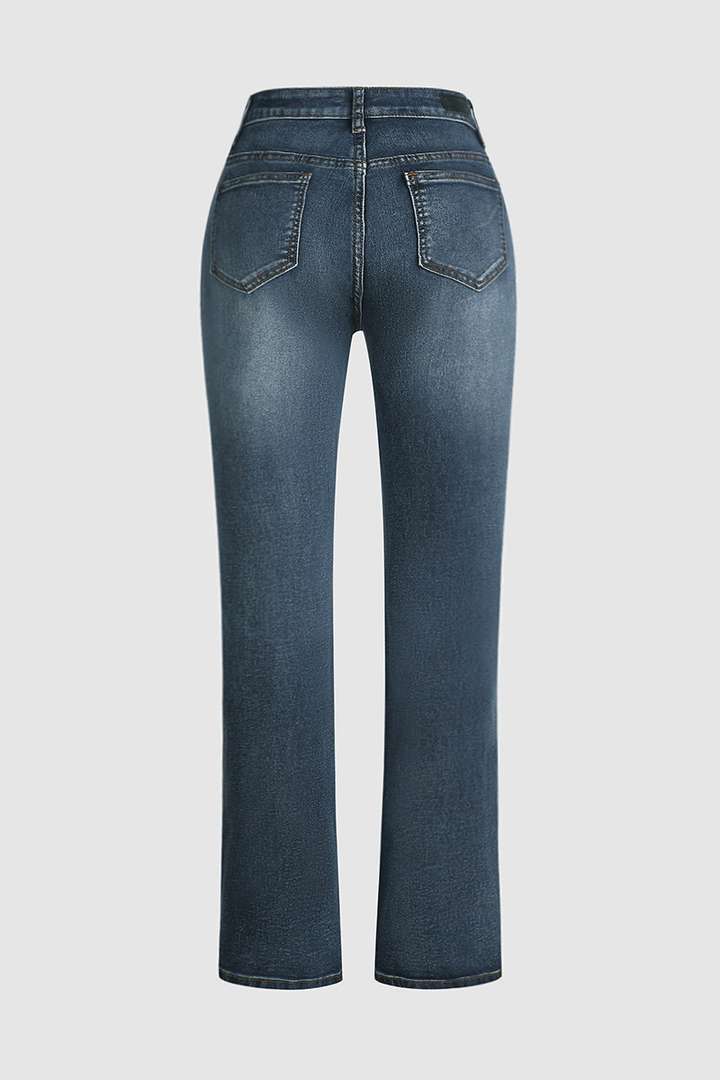 Flamingo – Blommiga Denimbyxor