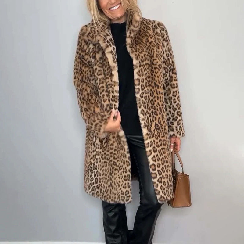 Leopardmönstrad Jacka